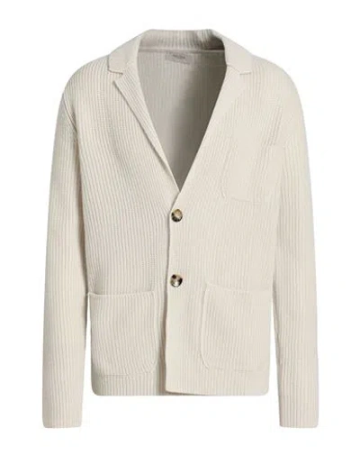 Agnona Man Cardigan Cream Size L Cashmere In White