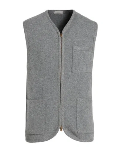 Agnona Man Cardigan Grey Size M Cashmere In Gray