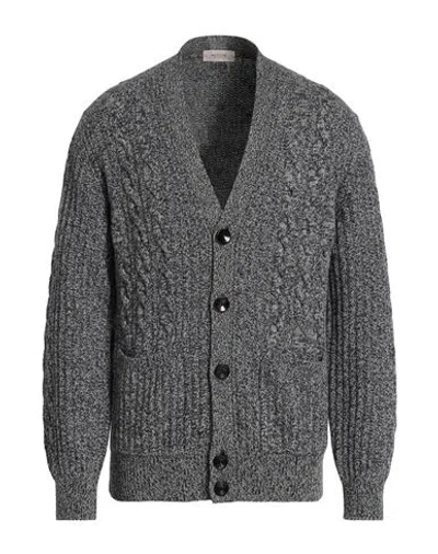 Agnona Man Cardigan Midnight Blue Size M Cashmere In Gray