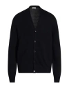 Agnona Man Cardigan Midnight Blue Size S Cashmere In Blue