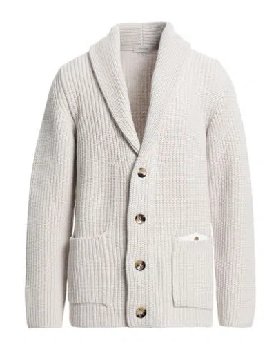 Agnona Man Cardigan Off White Size L Wool, Cashmere