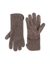 Agnona Man Gloves Taupe Size Onesize Cashmere, Lambskin In Gray
