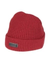 Agnona Man Hat Brick Size Onesize Cashmere In Red