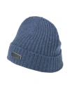 Agnona Man Hat Navy Size Onesize Cashmere In Blue