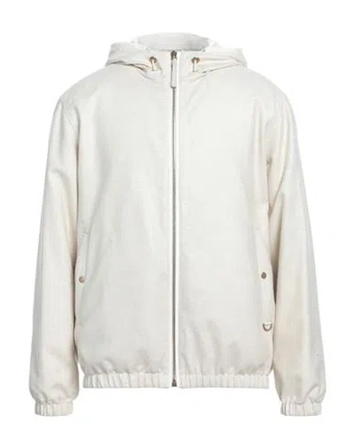 Agnona Man Jacket Beige Size 44 Cashmere, Silk, Polyester