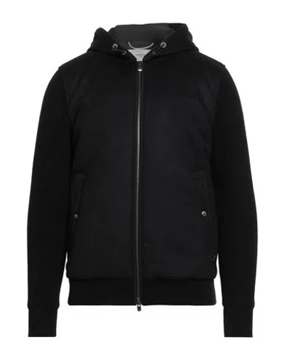 Agnona Man Jacket Black Size 42 Silk, Cashmere, Calfskin