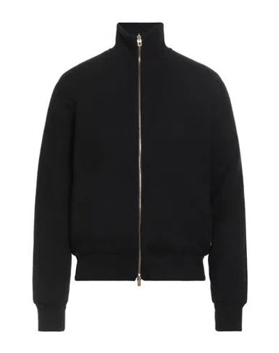 Agnona Man Jacket Black Size M Cashmere, Brass