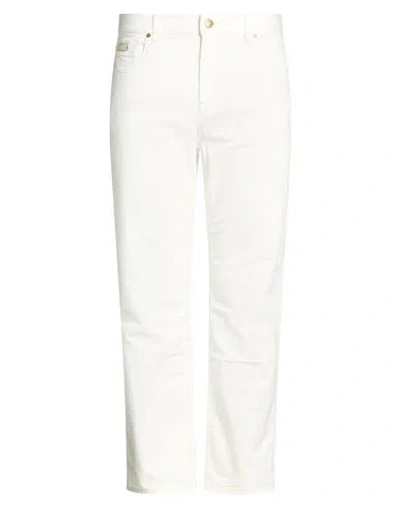 Agnona Man Jeans White Size 40 Cotton, Elastomultiester, Elastane