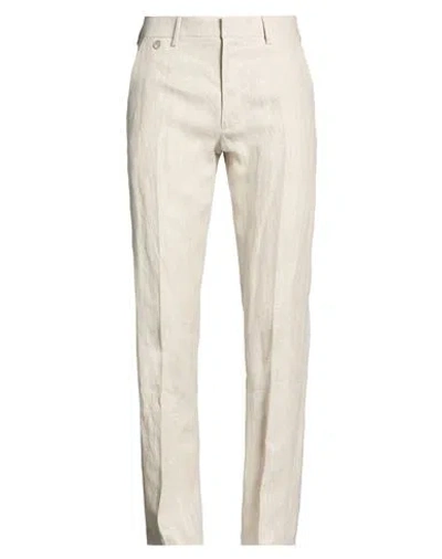 Agnona Man Pants Beige Size 32 Linen