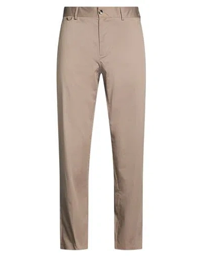Agnona Man Pants Khaki Size 36 Cotton, Elastane In Brown