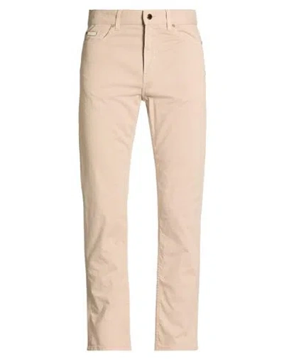 Agnona Man Pants Light Brown Size 32 Cotton, Elastane In Neutral