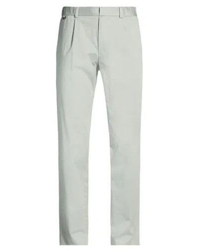 Agnona Man Pants Sage Green Size 32 Cotton, Elastane In White