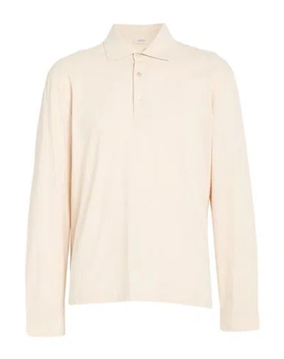 Agnona Man Polo Shirt Beige Size M Cotton