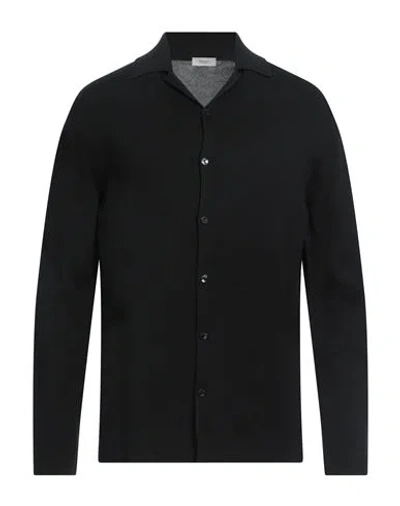 Agnona Man Shirt Black Size M Silk, Cotton, Metal