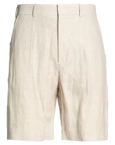 Agnona Man Shorts & Bermuda Shorts Beige Size 32 Linen