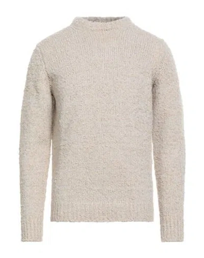 Agnona Man Sweater Beige Size L Cashmere, Wool In Neutral
