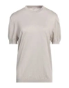 Agnona Man Sweater Beige Size L Silk, Cotton, Metal