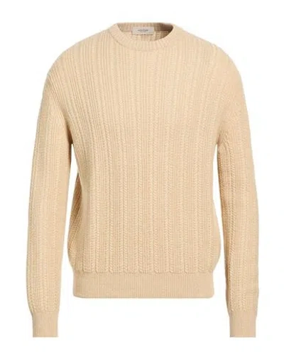 Agnona Man Sweater Beige Size M Cashmere, Linen In Neutral