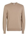Agnona Man Sweater Beige Size Xl Cashmere, Metal In Neutral