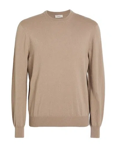 Agnona Man Sweater Beige Size Xl Cashmere, Metal In Neutral