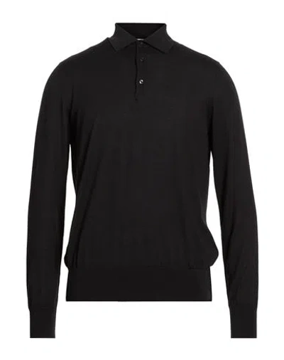 Agnona Man Sweater Black Size M Cashmere, Silk