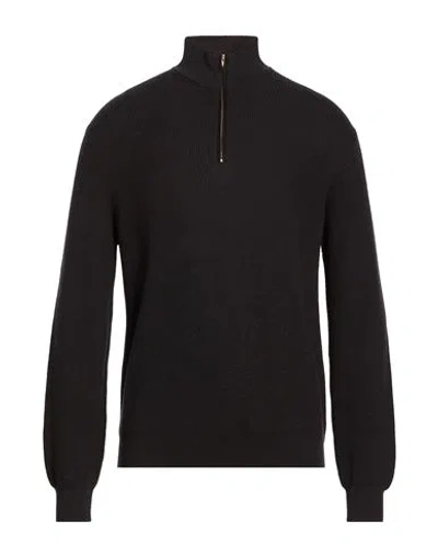 Agnona Man Sweater Black Size M Cotton, Cashmere, Metal