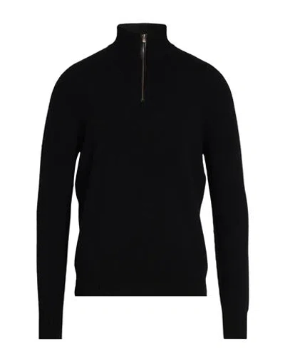 Agnona Man Sweater Black Size Xl Cashmere, Metal