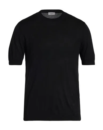 Agnona Man Sweater Black Size Xl Cashmere, Wool, Silk