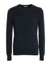 Agnona Man Sweater Charcoal Size Xxl Cashmere, Metal In Blue
