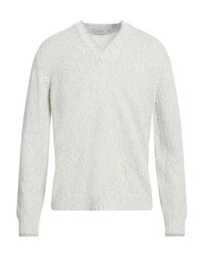Agnona Man Sweater Ivory Size Xl Cotton, Silk, Metal In White