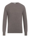 Agnona Man Sweater Khaki Size M Cashmere, Metal In Gray