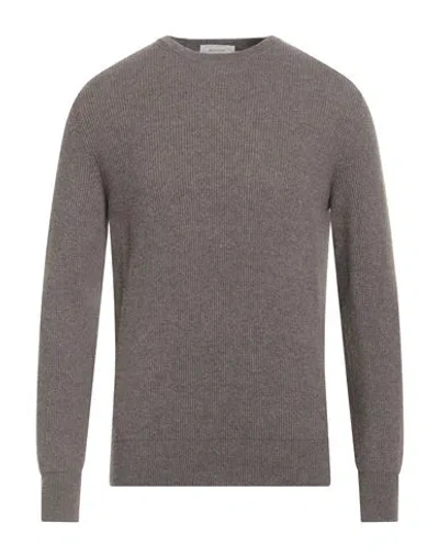 Agnona Man Sweater Khaki Size M Cashmere, Metal In Gray