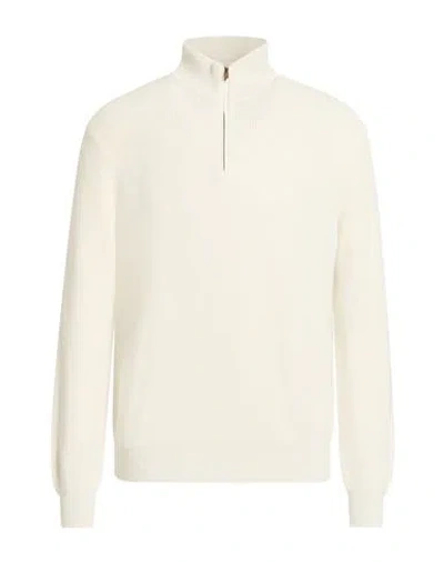 Agnona Man Sweater Light Grey Size M Cotton, Cashmere, Metal In White