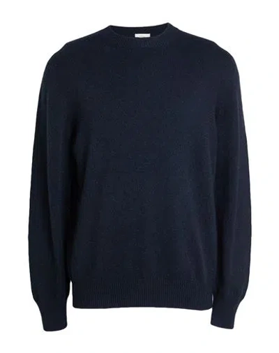 Agnona Man Sweater Midnight Blue Size L Cashmere, Metal