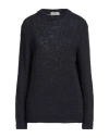 Agnona Man Sweater Midnight Blue Size Xxl Cotton, Silk, Metal In Blue