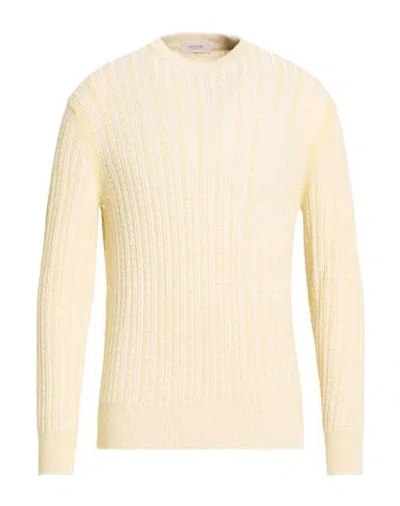 Agnona Man Sweater Pastel Yellow Size M Cashmere, Linen