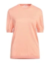 Agnona Man Sweater Salmon Pink Size L Silk, Cotton, Metal