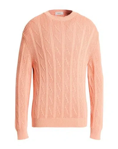 Agnona Man Sweater Salmon Pink Size M Silk, Cotton