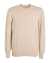 Agnona Man Sweater Sand Size Xl Cashmere, Metal In Nude