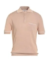 Agnona Man Sweater Sand Size Xxl Linen, Silk