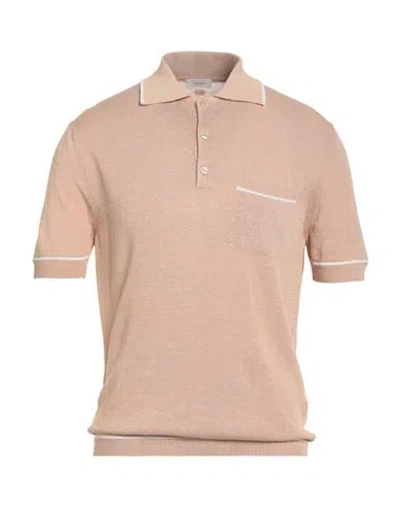 Agnona Man Sweater Sand Size Xxl Linen, Silk