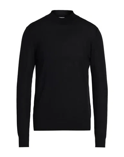 Agnona Man Turtleneck Black Size Xl Cashmere, Wool, Silk