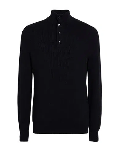 Agnona Man Turtleneck Midnight Blue Size Xxl Cashmere, Metal