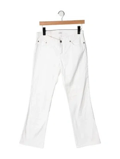 Pre-owned Agnona Mid-rise Flared Jeans In Multicolor