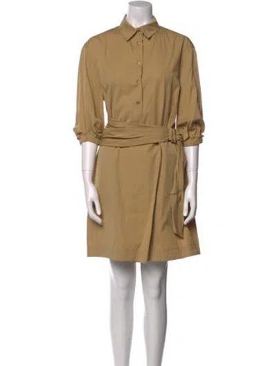 Pre-owned Agnona Mini Dress In Neutral