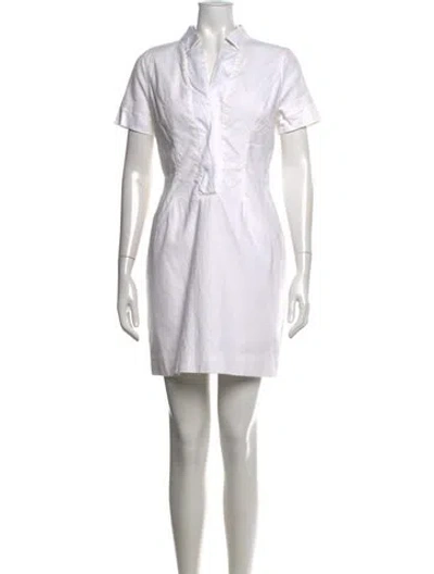 Pre-owned Agnona Mini Dress In Neutrals