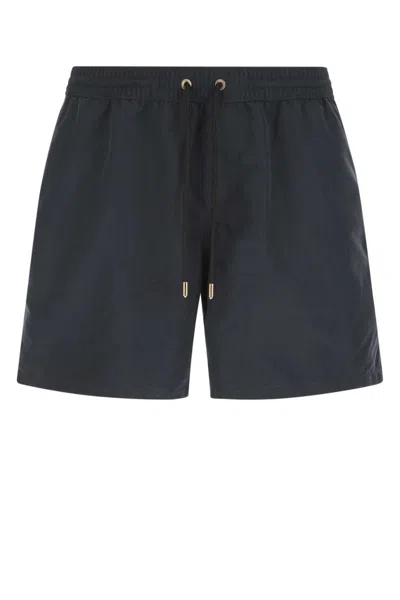 AGNONA NAVY BLUE POLYESTER SWIMMING SHORTS