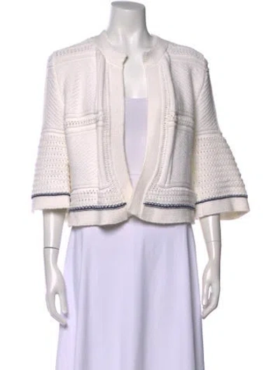 Pre-owned Agnona Open Front Sweater In Pink