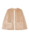 Agnona Patch-pocket Jacket In Neutral