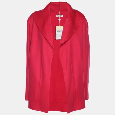 Pre-owned Agnona Pink Cashmere Cardigan Xl